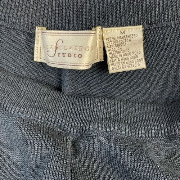 Liz Claiborne Studio Black Casual Pants Size M EUC - Picture 4 of 4